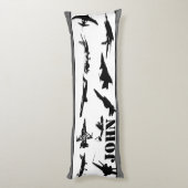 Gepersonaliseerde vliegtuigen lichaamskussen (Achterkant (Verticaal))