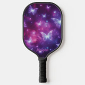 Gepersonaliseerde vlinder fantasie kunst pickleball paddle (Voorkant)