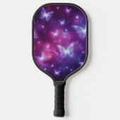 Gepersonaliseerde vlinder fantasie kunst pickleball paddle (Achterkant)