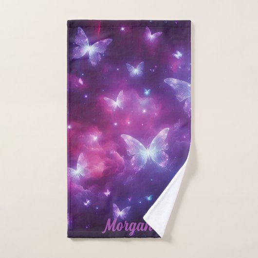 Gepersonaliseerde vlinder fantasie kunst sport handdoek (Handdoek)