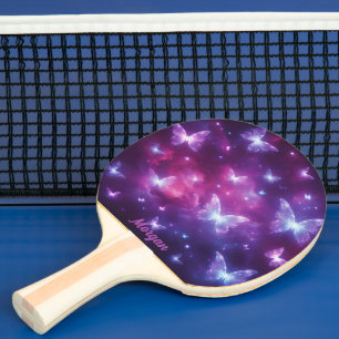Gepersonaliseerde vlinder fantasie kunst tafeltennisbatje