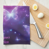 Gepersonaliseerde vlinder fantasie kunst theedoek (Quarter Fold)