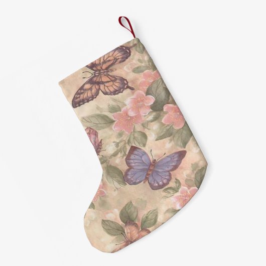 Gepersonaliseerde vlinder kerstkous kleine kerstsok (Achterkant (Hangend))