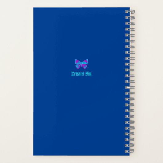 Gepersonaliseerde vlinder, kleurrijke vlinder jour notitieboek (Achterkant)