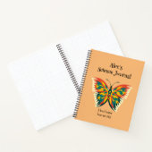 Gepersonaliseerde vlinder, kleurrijke vlinder jour notitieboek (Binnen)