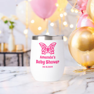 Gepersonaliseerde Vlinder Meisje Baby shower Favor