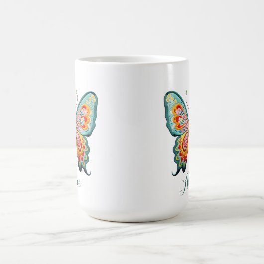 Gepersonaliseerde vlinder Mok (Center)