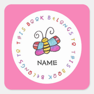 Gepersonaliseerde vlinder Sticker