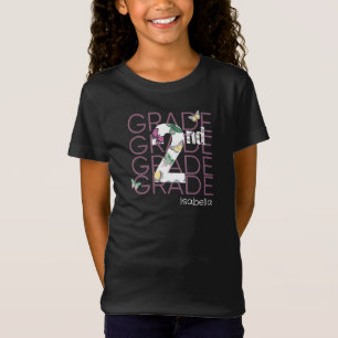 Gepersonaliseerde vlinder tweede klas t-shirt