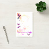 Gepersonaliseerde vlinder vrouwelijk post it post-it® notes (Kantoor)