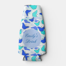 Gepersonaliseerde vlinderblik of flessenkoeler flesjeskoeler