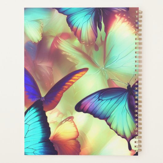 Gepersonaliseerde vlinderplanner planner (Achterkant)