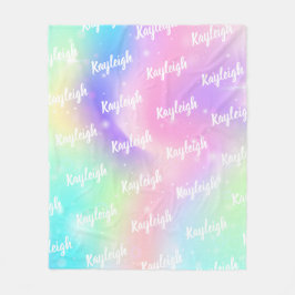 Gepersonaliseerde vlootsmeisjes kleurig  fleece deken