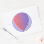 Gepersonaliseerde Voeg Fotoballon Verjaardag Stick Ronde Sticker (Envelop)