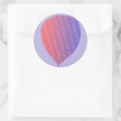 Gepersonaliseerde Voeg Fotoballon Verjaardag Stick Ronde Sticker (Tas)