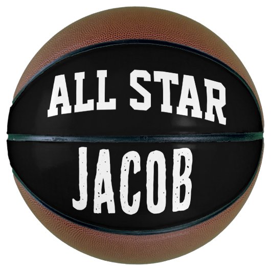 GEPERSONALISEERDE VOEG NAAM CUSTOM Basketballs TOE Basketbal (Voorkant)