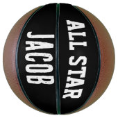 GEPERSONALISEERDE VOEG NAAM CUSTOM Basketballs TOE Basketbal (Verticaal)