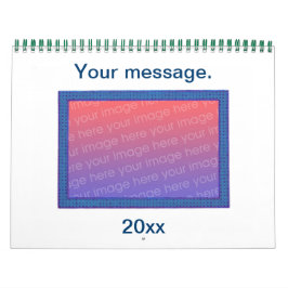 Gepersonaliseerde Voeg uw eigen foto's DIY kalende Kalender