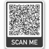 Gepersonaliseerde Voeg Uw Grappige QR Code Bumper Sticker (Voorkant)