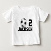 Gepersonaliseerde Voetbal Baby Boy Jaar Nummer (Voorkant)