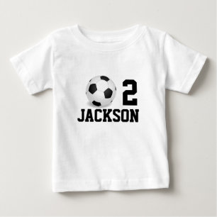 Gepersonaliseerde Voetbal Baby Boy Jaar Nummer