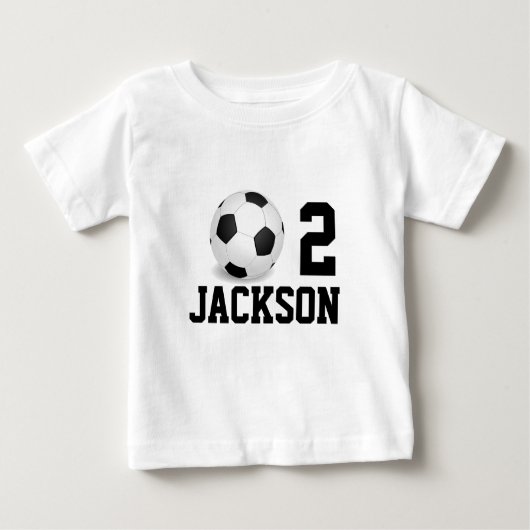 Gepersonaliseerde Voetbal Baby Boy Jaar Nummer (Voorkant)