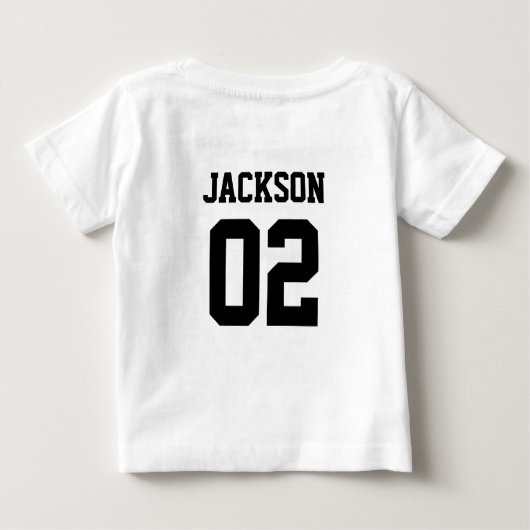 Gepersonaliseerde Voetbal Baby Boy Jaar Nummer (Achterkant)