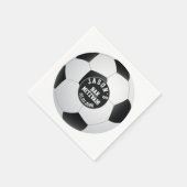 Gepersonaliseerde Voetbal bar mitswa Servet (Hoek)