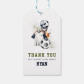 Gepersonaliseerde Voetbal Cadeaus voor Jongens Ver Cadeaulabel (Achterkant)