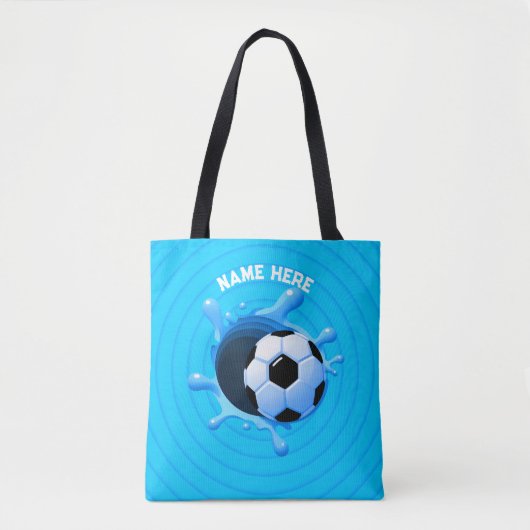Gepersonaliseerde Voetbal Canvas tas (Voorkant)
