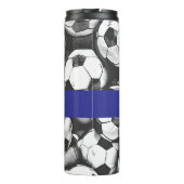 Gepersonaliseerde voetbal drink tumbler thermosbeker (Achterkant)