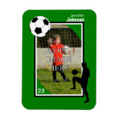 Gepersonaliseerde voetbal / Football magneet (Verticaal)