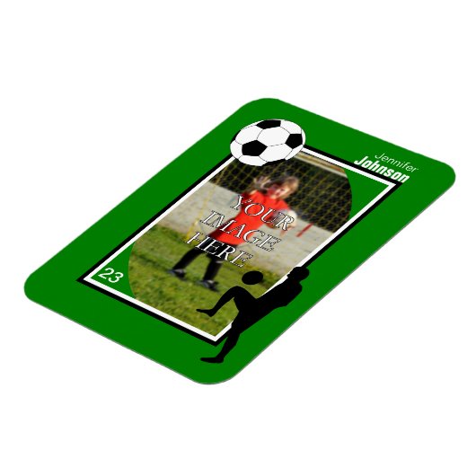 Gepersonaliseerde voetbal / Football magneet (Linkerzijde)