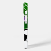Gepersonaliseerde Voetbal Jersey Paarse en Wit Case-Mate iPhone Case (Achterkant / Links)