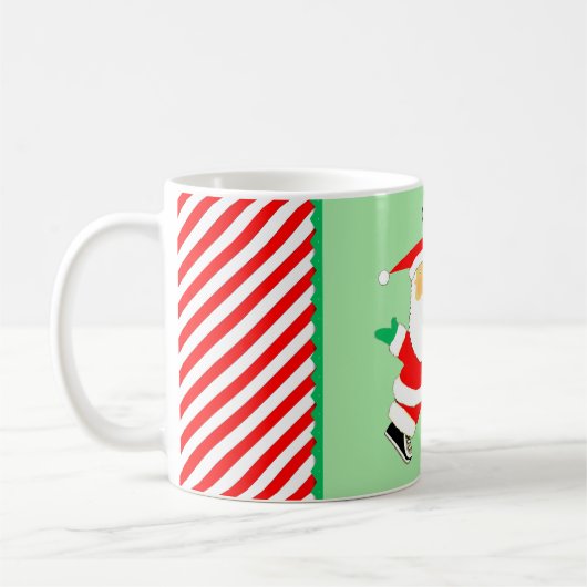 Gepersonaliseerde Voetbal Kerstmis Collectible Koffiemok (Links)