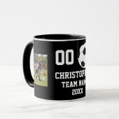 Gepersonaliseerde voetbal kinder mok (Voorkant links)