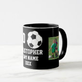 Gepersonaliseerde voetbal kinder mok (Voorkant rechts)