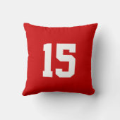 Gepersonaliseerde Voetbal Kussens met NAAM en NUMM (Achterkant)