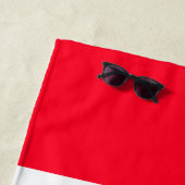 Gepersonaliseerde Voetbal Mad | Football Rode Stra Strandlaken (In situ)