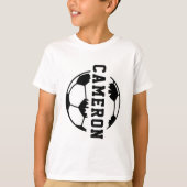 Gepersonaliseerde Voetbal Naam Voetbal Moeder Team T-shirt (Voorkant)