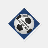 Gepersonaliseerde Voetbal Papieren servetten (Hoek)