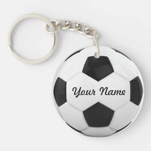 Gepersonaliseerde Voetbal Sleutelhanger (Voorkant)