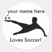 Gepersonaliseerde voetbal sticker (Voorkant)
