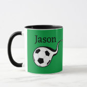 Gepersonaliseerde Voetbal Thema Koffie Mok Cup Spo (Links)