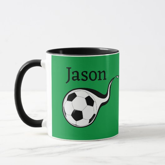 Gepersonaliseerde Voetbal Thema Koffie Mok Cup Spo (Links)