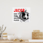 Gepersonaliseerde voetbalcadeau-ideeën poster (Keuken)