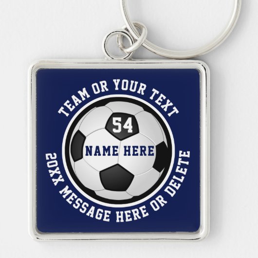 Gepersonaliseerde voetbalcadeau-ideeën voor speler sleutelhanger (Voorkant)