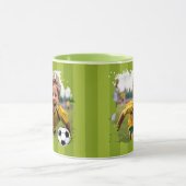 Gepersonaliseerde voetbalfoto - aangepaste naam & mok (Midden)