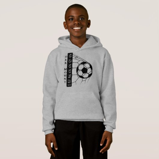 Gepersonaliseerde voetbalhoodies (Voorkant volledig)