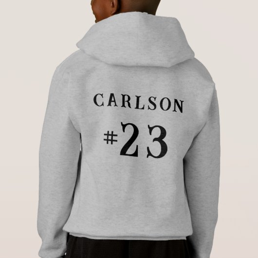 Gepersonaliseerde voetbalhoodies (Achterkant)